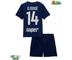 Paris Saint-Germain Desire Doue #14 Hemmaställ Barn 2025-26 Kortärmad (+ Korta byxor) Paris Saint-Germain Desire Doue #14 Hemmaställ Barn 2025-26 Kortärmad (+ Korta byxor)